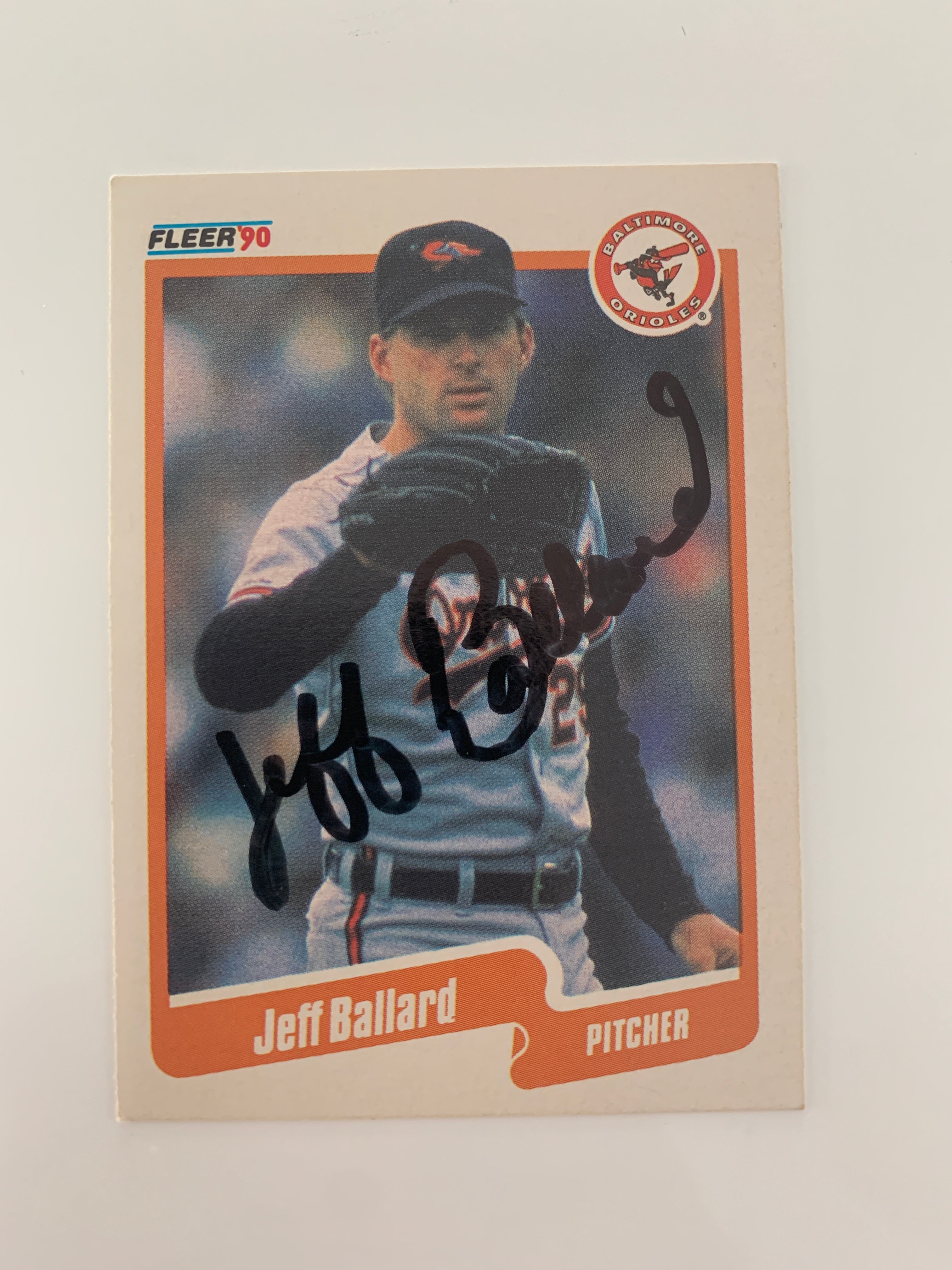 Jeff Ballard signed baseball card - Sports card