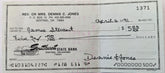 James Stewart endorsed check