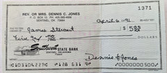 James Stewart endorsed check