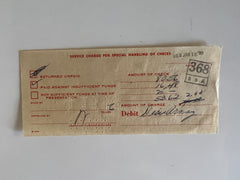 Desi Arnaz signed bank receipt