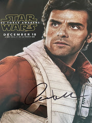 Star Wars: The Force Awakens Oscar Isaac signed movie photo