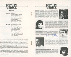 Christopher Sircello signed Death in Venice program