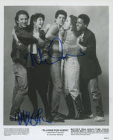 Matthew Penn and Marisa Tomei signed "Playing for Keeps" movie photo