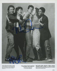 Matthew Penn and Marisa Tomei signed "Playing for Keeps" movie photo