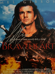 Braveheart Mel Gibson signed photo