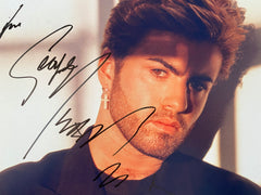 George Michael signed photo