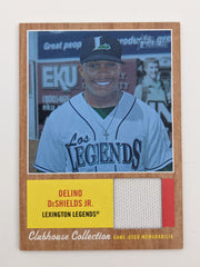 Delino DeShields Jr. Baseball Trading Card with Game Worn Jersey Swatch - Topps Clubhouse Collection # CCR-DDS 2011 No. 51 of 199