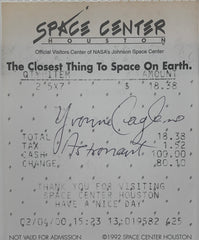 NASA Yvonne Cagle signed ticket