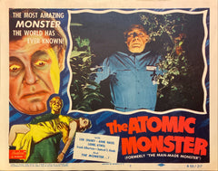 Lon Chaney, Jr. and Lionel Atwill "The Atomic Monster" original Lobby Card