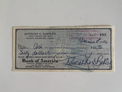 Deborah Kerr signed check