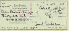 The Fly David Hedison signed check - Check