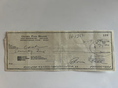 Gloria Pall signed check