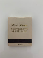 Presidential guest house matchbook