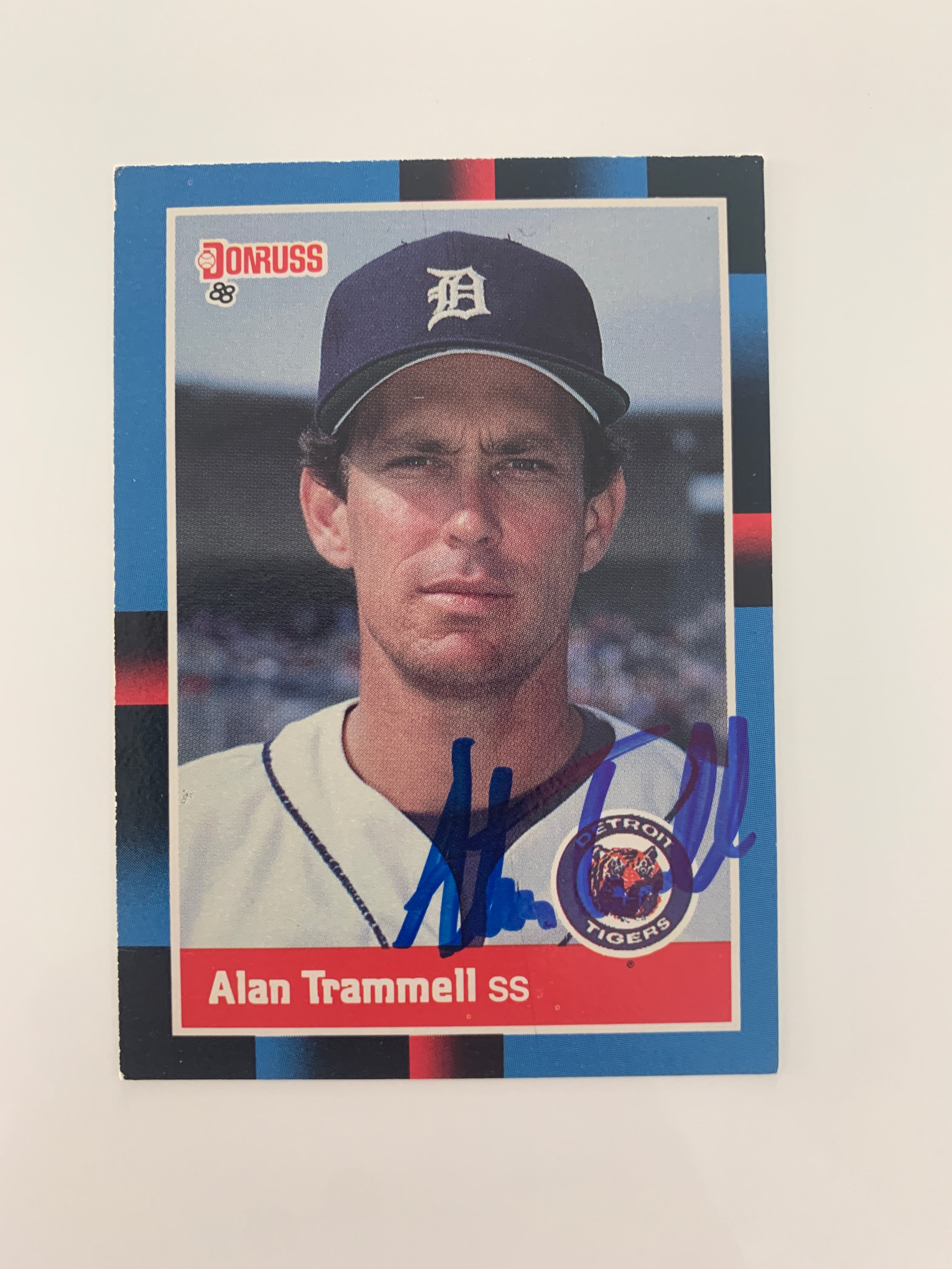 Alan Trammell signed baseball card - Sports card