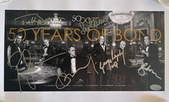 50 Years of Bond cast signed photo