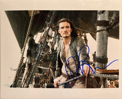 Pirates of the Caribbean Orlando Bloom signed movie photo