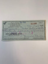 The Long Hot Summer Joanne Newman signed check