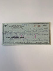 The Long Hot Summer Joanne Newman signed check