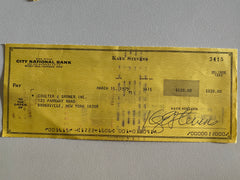 Kaye Stevens signed check