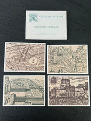 City of the Vatican set of 4 cards