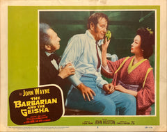 John Wayne, Sam Jaffe, and Eiko Ando "The Barbarian and the Geisha" original Lobby Card