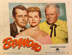 Alan Ladd, Mona Freeman, Charles Bickford "Branded" original Lobby Card