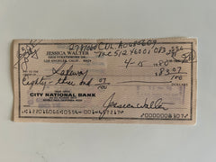 Jessica Walter signed check