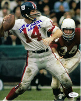 NY Giants Y.A. Tittle signed photo