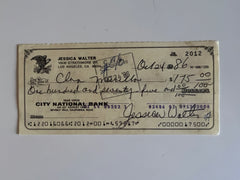 Jessica Walter signed check