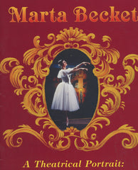 Ballerina Marta Becket signed theatrical potrait