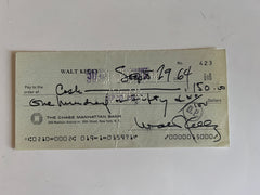 Walt Kelly signed check