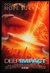 Deep Impact 1998 original double-sided bus shelter movie poster