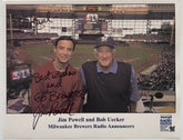 Famed Announcer Jim Powell signed photo