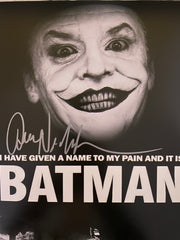 Batman Jack Nicholson signed movie photo