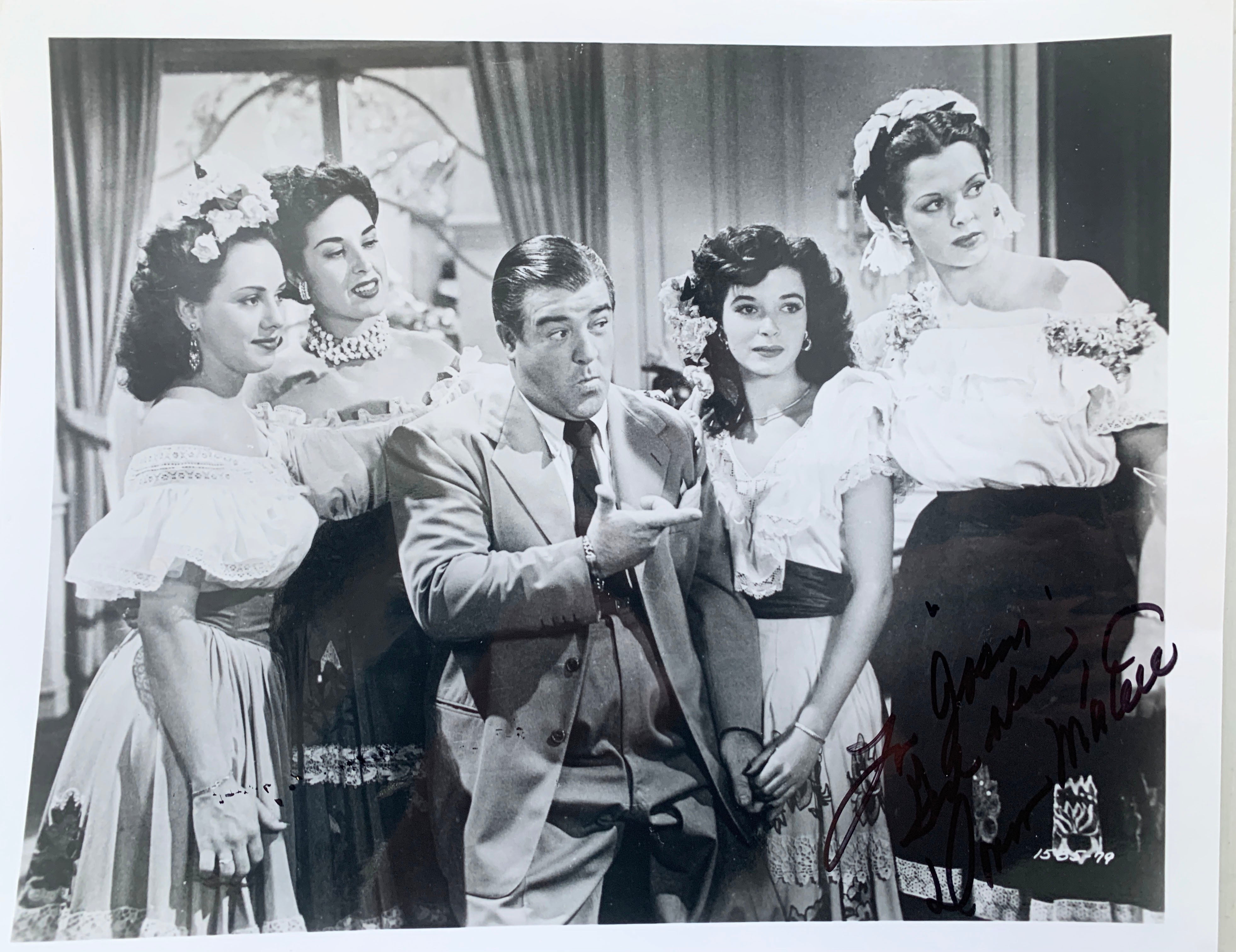 Abbott and Costello Donna Martell signed photo - Photo