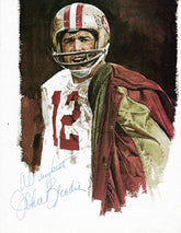 John Brodie signed magazine photo