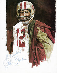 John Brodie signed magazine photo