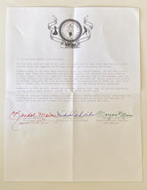 Margaret O'Brien signed letter