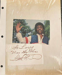 Little Richard photo album page with original signature