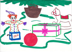 Dudley Moore signed hand drawn Christmas Card