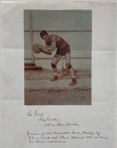 Oscar Schectman signed page