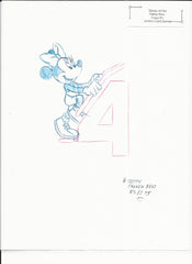 Disney Minnie Mouse original hand drawn art for Parker