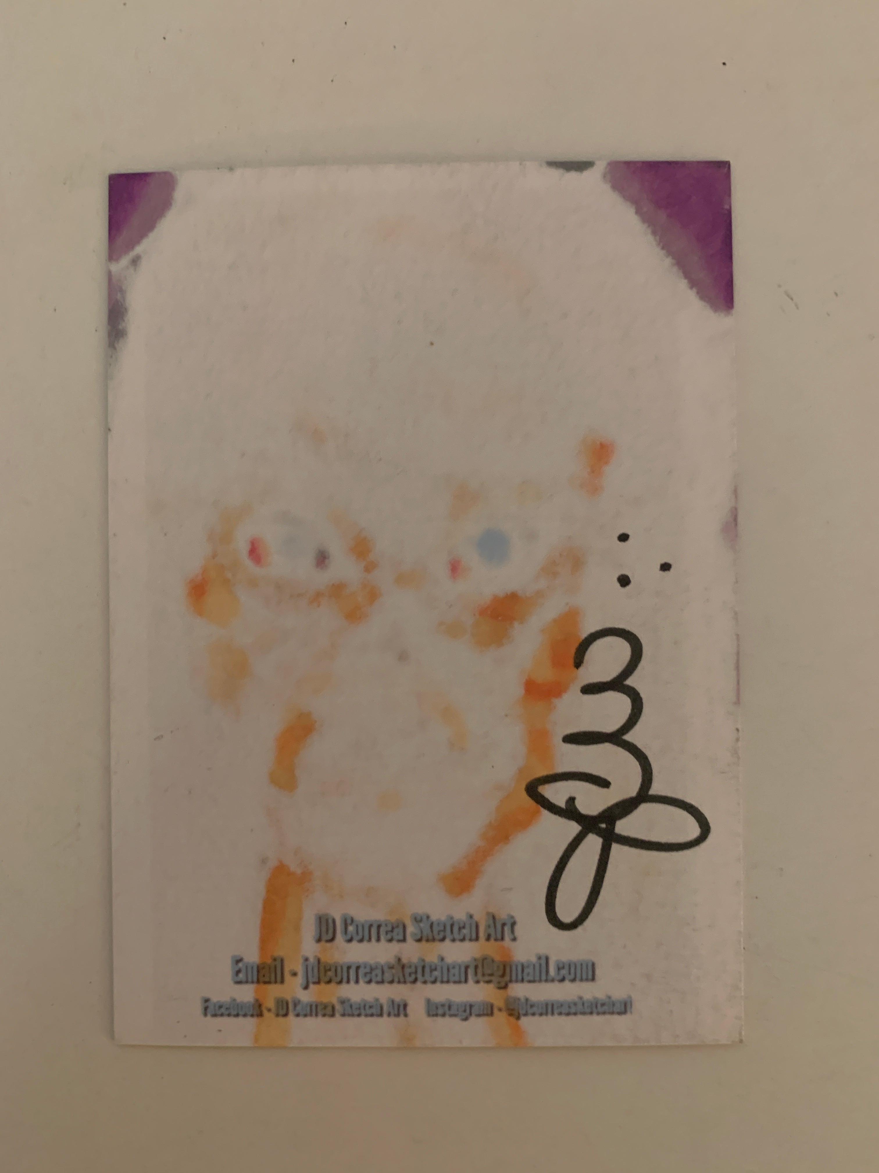 JD Correa hand drawn and signed sketch art - Art