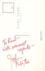 Dynasty John Forsythe signed postcard