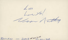 LA Law Wayne Northrop signed note