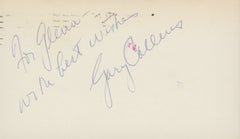 The Sixth Sense Gary Collins signed note