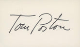 Tom Poston signature cut