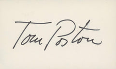 Tom Poston signature cut