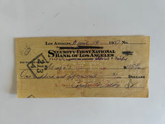 Cornel Wilde signed check
