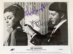The Graduate 1967 Anne Bancroft and Dustin Hoffman signed movie photo